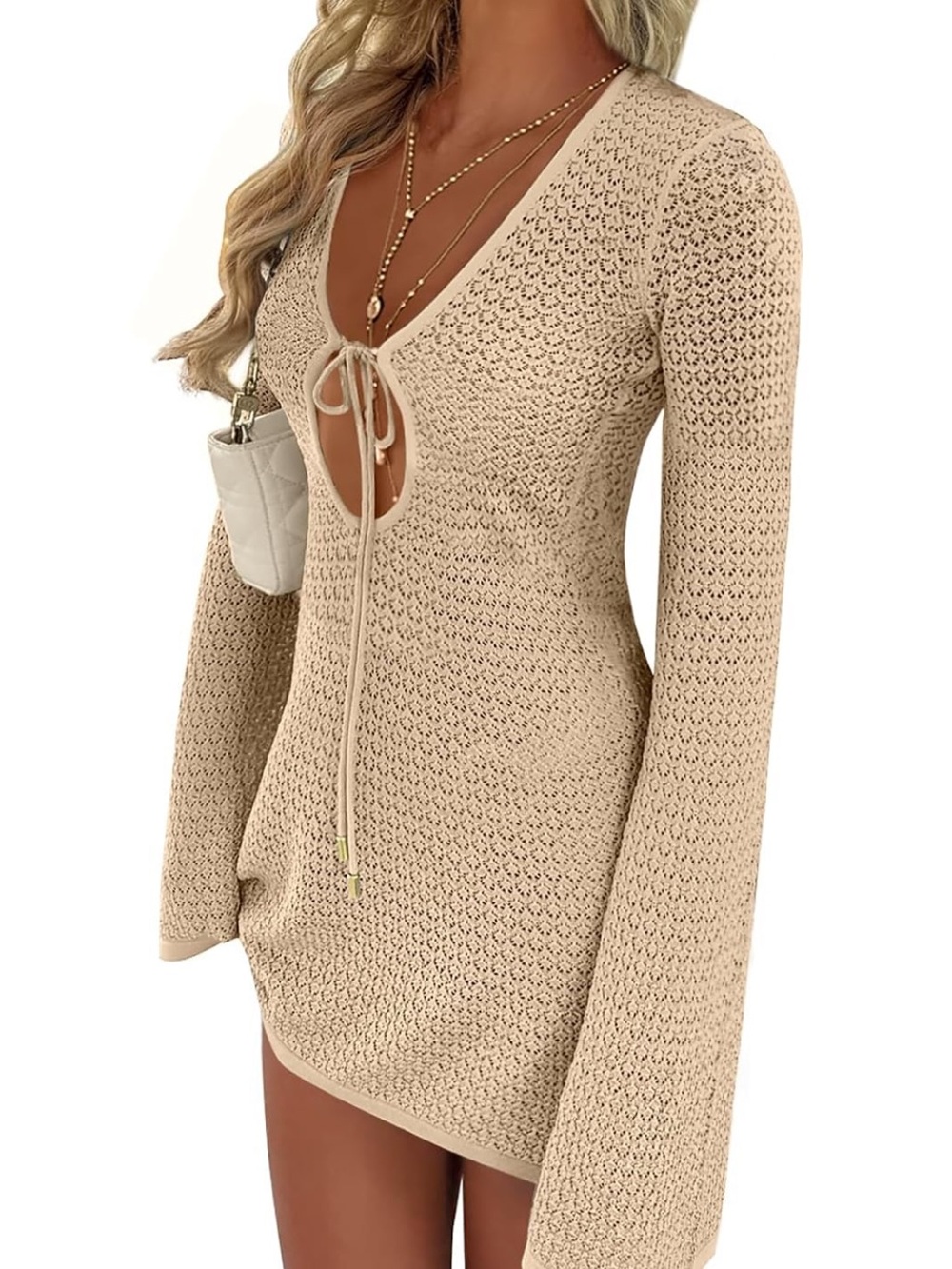 Anrabess Knit Coverup Dress